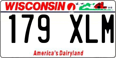 WI license plate 179XLM