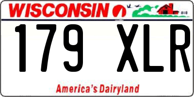 WI license plate 179XLR