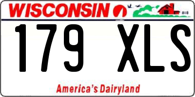 WI license plate 179XLS