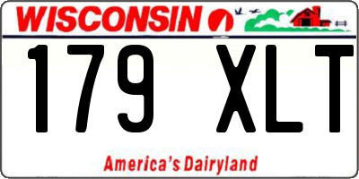 WI license plate 179XLT