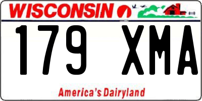 WI license plate 179XMA