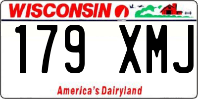 WI license plate 179XMJ