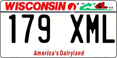 WI license plate 179XML