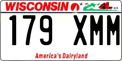 WI license plate 179XMM