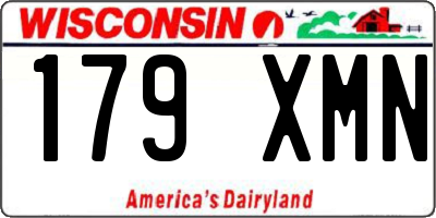 WI license plate 179XMN