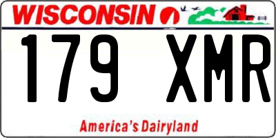 WI license plate 179XMR
