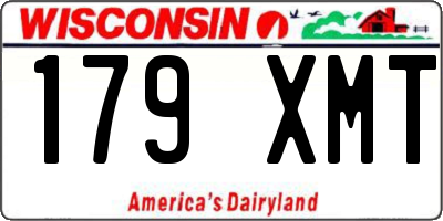 WI license plate 179XMT