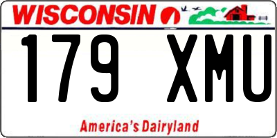 WI license plate 179XMU
