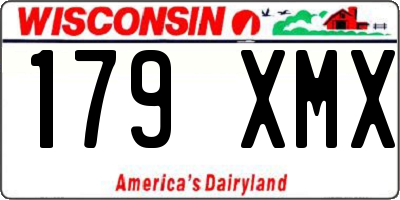 WI license plate 179XMX