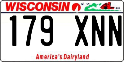 WI license plate 179XNN