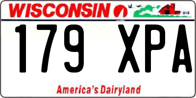 WI license plate 179XPA