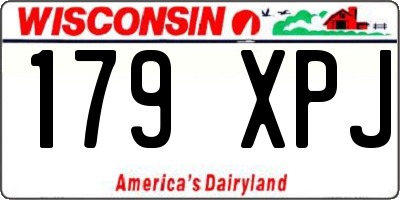 WI license plate 179XPJ