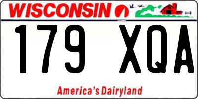 WI license plate 179XQA