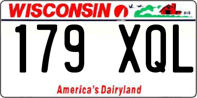 WI license plate 179XQL