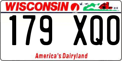 WI license plate 179XQO
