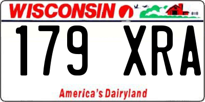 WI license plate 179XRA
