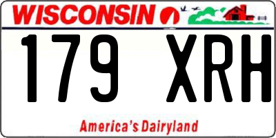 WI license plate 179XRH