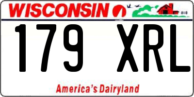 WI license plate 179XRL
