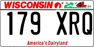 WI license plate 179XRQ