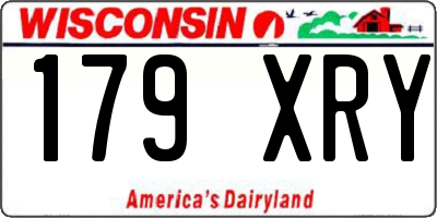 WI license plate 179XRY