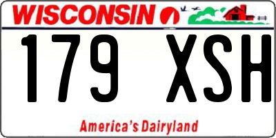WI license plate 179XSH