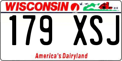 WI license plate 179XSJ