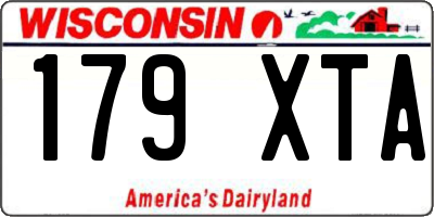 WI license plate 179XTA