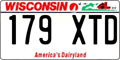 WI license plate 179XTD