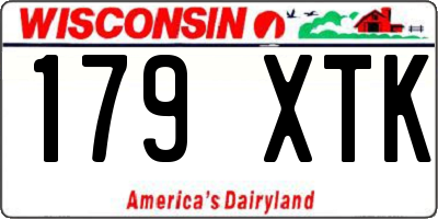 WI license plate 179XTK