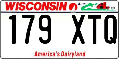 WI license plate 179XTQ