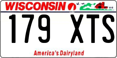 WI license plate 179XTS
