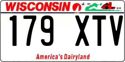 WI license plate 179XTV