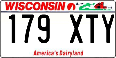 WI license plate 179XTY