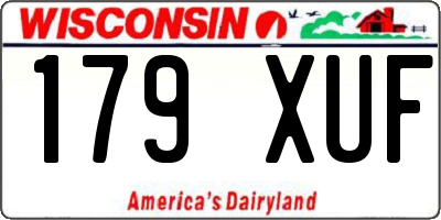 WI license plate 179XUF