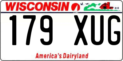 WI license plate 179XUG
