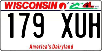 WI license plate 179XUH