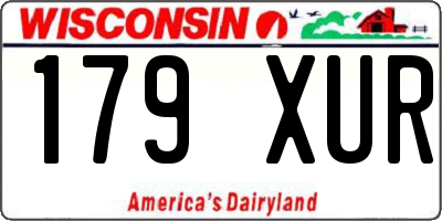 WI license plate 179XUR