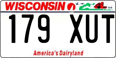 WI license plate 179XUT