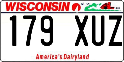 WI license plate 179XUZ
