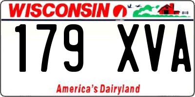 WI license plate 179XVA