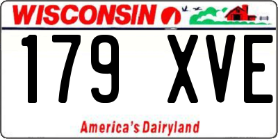 WI license plate 179XVE