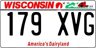 WI license plate 179XVG