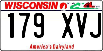 WI license plate 179XVJ