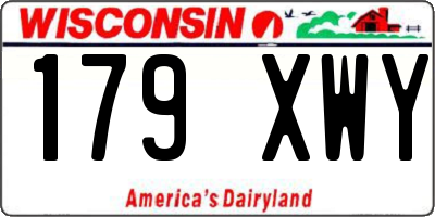 WI license plate 179XWY