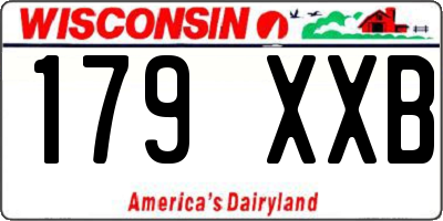 WI license plate 179XXB