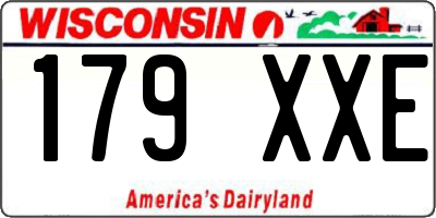 WI license plate 179XXE