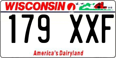 WI license plate 179XXF