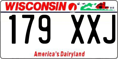 WI license plate 179XXJ