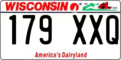 WI license plate 179XXQ