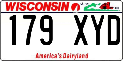 WI license plate 179XYD